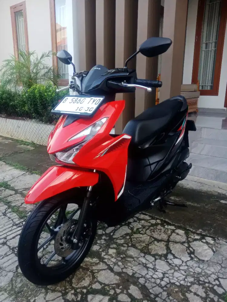 LOW KM! NEW HONDA BEAT SPORTY ALARM PAJAK PANJANG FULL ORI KAYA BARU!!