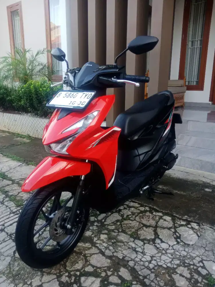 LOW KM! NEW HONDA BEAT SPORTY ALARM PAJAK PANJANG FULL ORI KAYA BARU!!