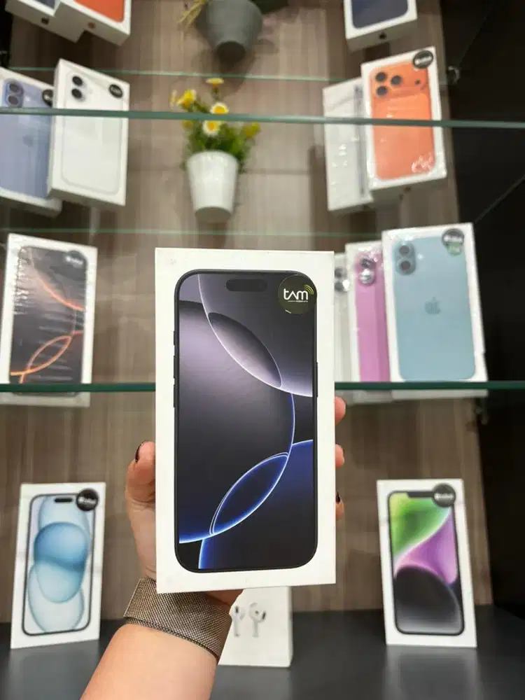 Ip 16 pro 128 black titanimun new