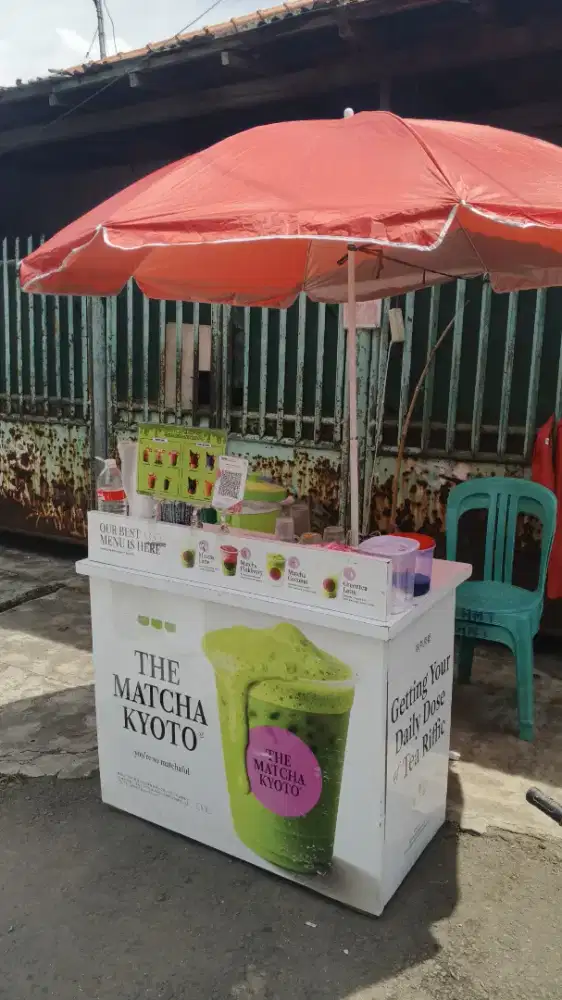 Booth stand matcha