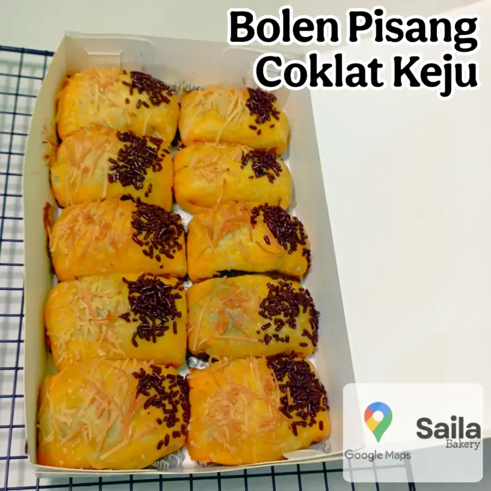 Bolen Pisang Coklat Saila Bakery Surabaya Fresh Siap Kirim