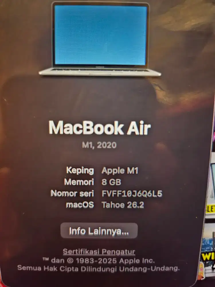 Macbook Air M1 2020 8Gb 512Gb