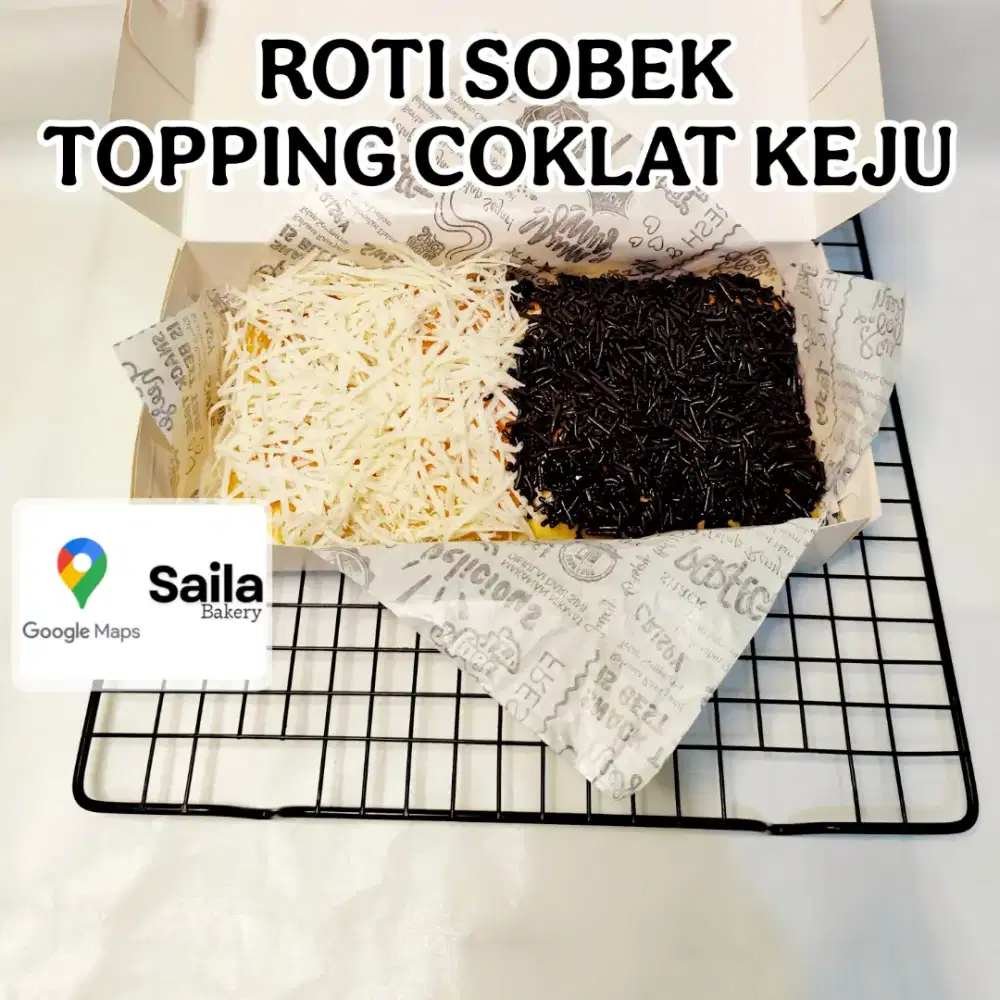Roti Sobek Topping Coklat Keju Saila Bakery Surabaya Fresh Siap Kirim