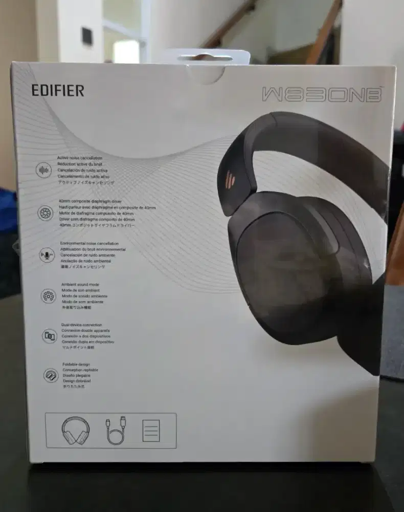 Edifier W830NB Wireless Headphone ANC | Noise Cancelling | Dual Device