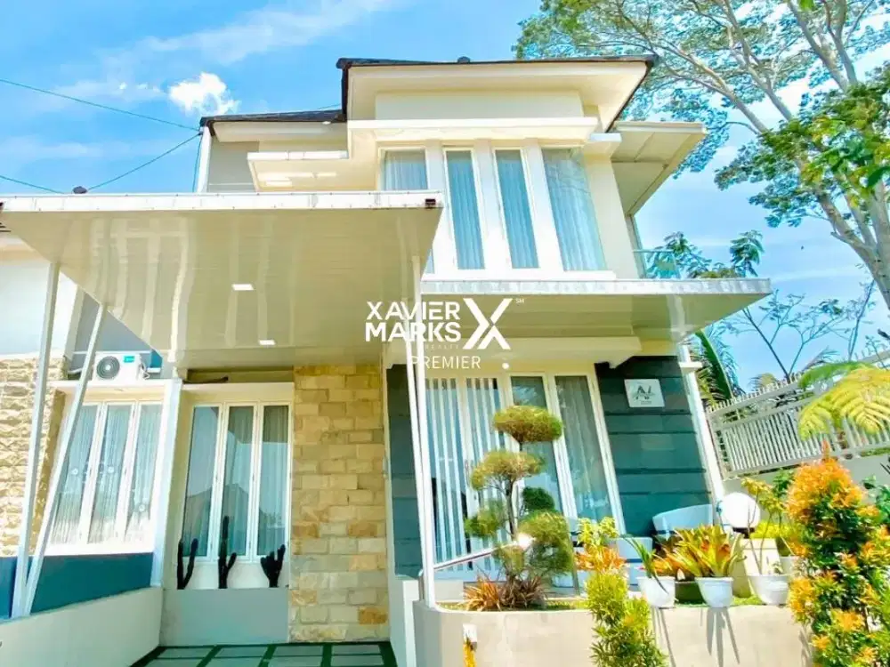 Dijual Villa Cantik Furnished Dekat Banyak Wisata di Junrejo Batu