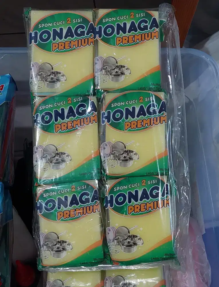 Spons Cuci Piring 2 sisi [bundling 5pcs]