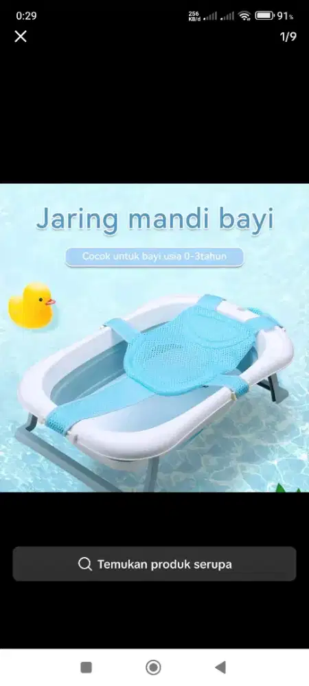 Baby bath net / jaring mandi bayi newborn bisa disesuaikan ukuran bak