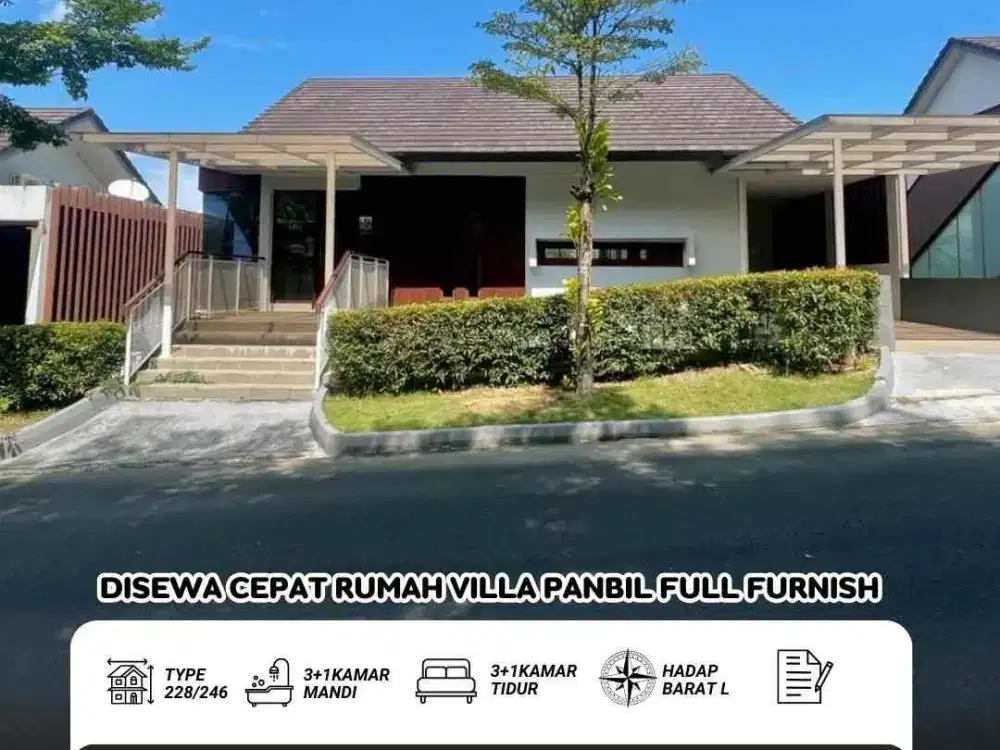 Disewakan Rumah Villa Panbil Forest House