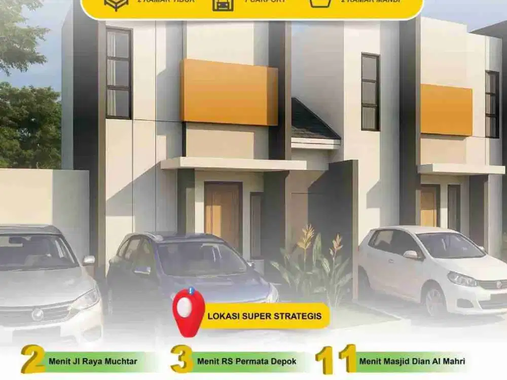 [HOT] Dijual Rumah Baru 2 Murah Lantai Bisa KPR  Sawangan Baru Dekat RSUD KOTA Depok AGU