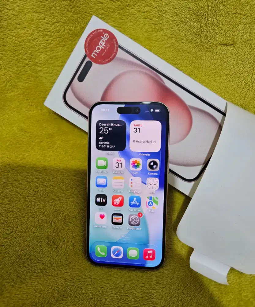 Iphone 15 pink 128gb garansi resmi