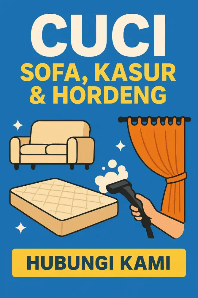 Jasa cuci sofa kasur dan hordeng