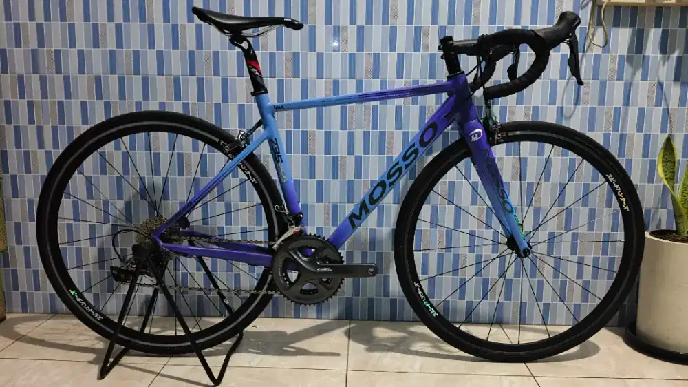 Roadbike Mosso 735SCA size 49cm warna Neptune sky