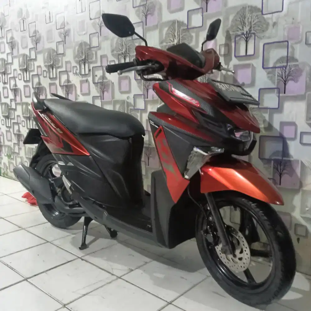 YAMAHA SOUL GT 125 LED BLUE CORE 2015 MERAH MULUS SEKALI GRES LENGKAP
