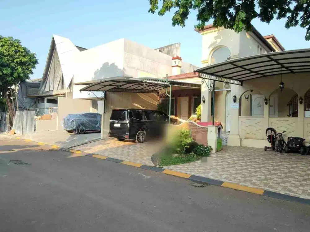 Rumah 1 Lantai SHM Luas 262m 4+1 Kamar Kolam Renang Pribadi Permata Bintaro Sektor 9