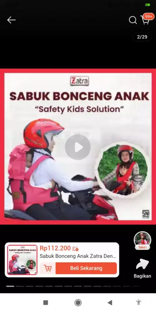Sabuk bonceng anak