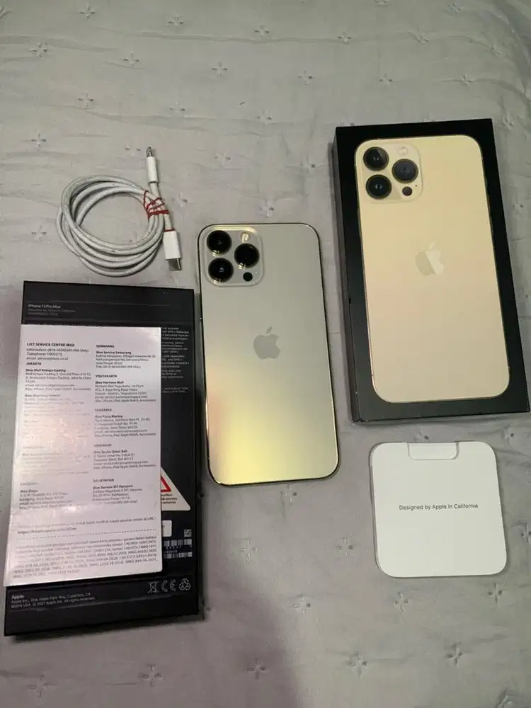 iphone 13 promax 128gb gold resmi ibox