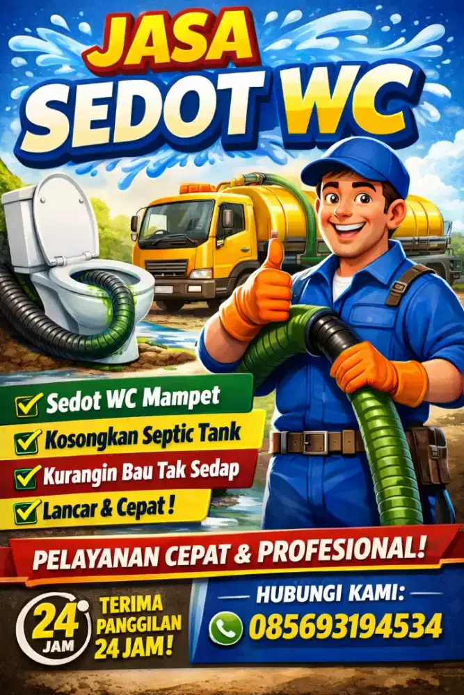 Jasa Sedot Wc/Mampet 24 Jam