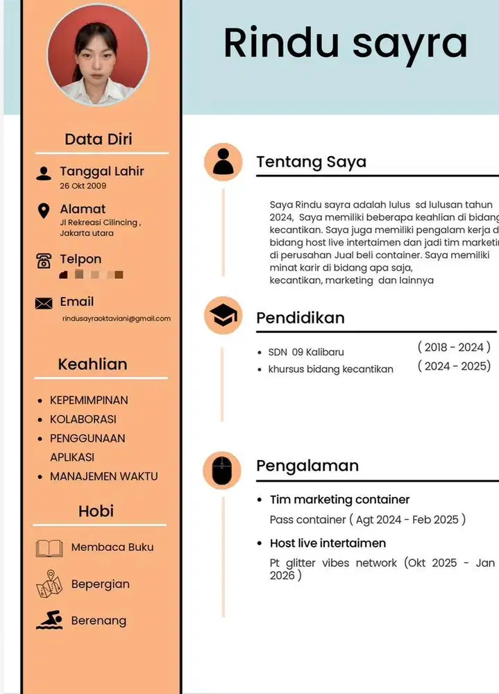 saya siap kerja apa saja dan kapan saya