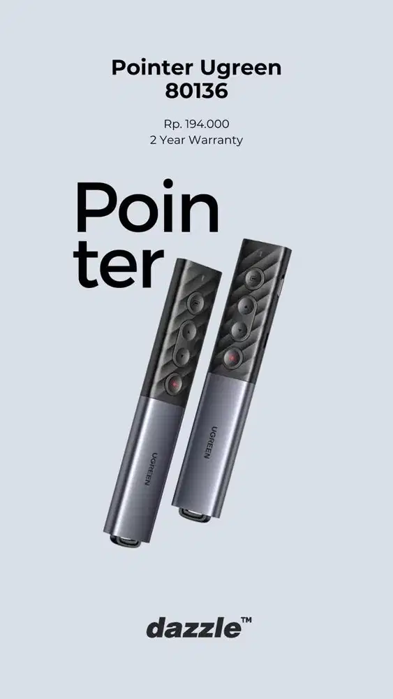 UGREEN POINTER GARANSI 2 TAHUN