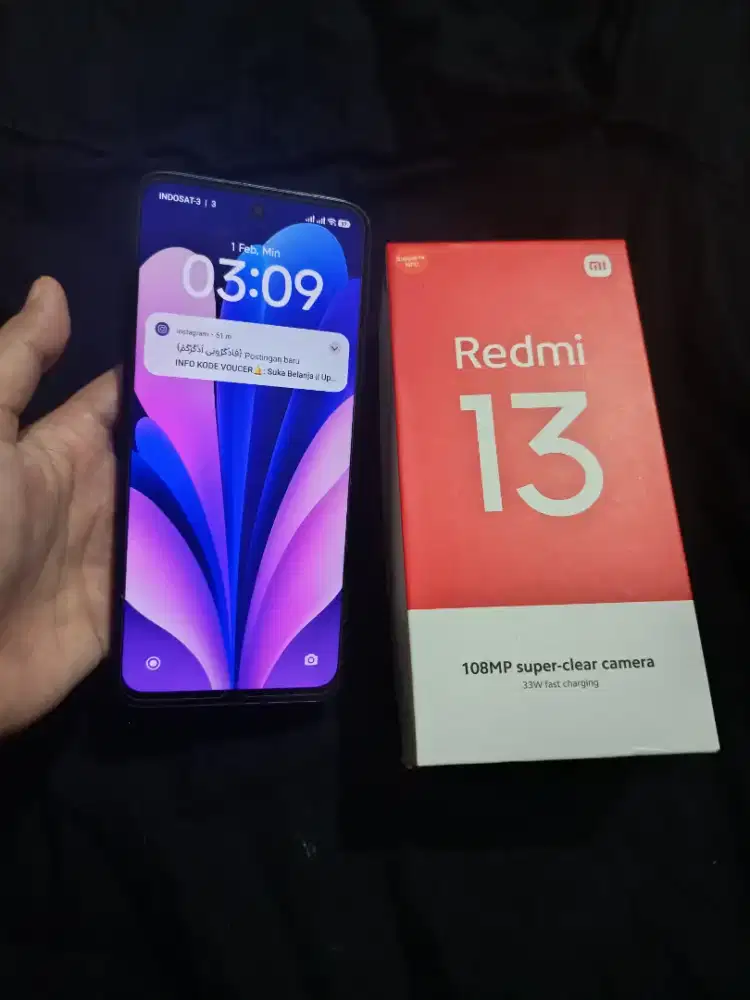 Redmi 13 ram 8/256gb fullset