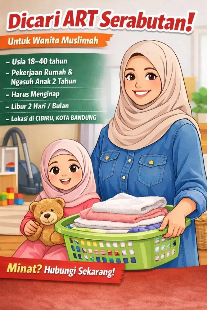 ART Serabutan + Ngasuh anak