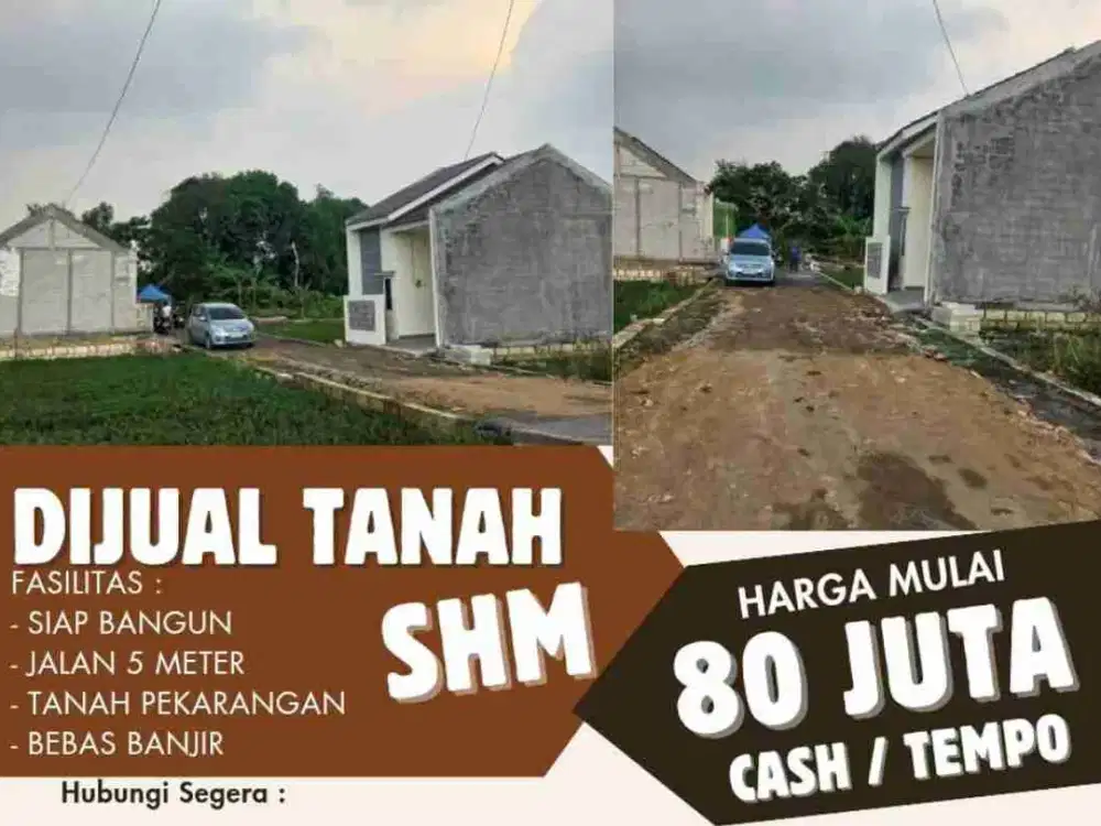 Tanah pekarangan siap bangun Sukodono surat SHM