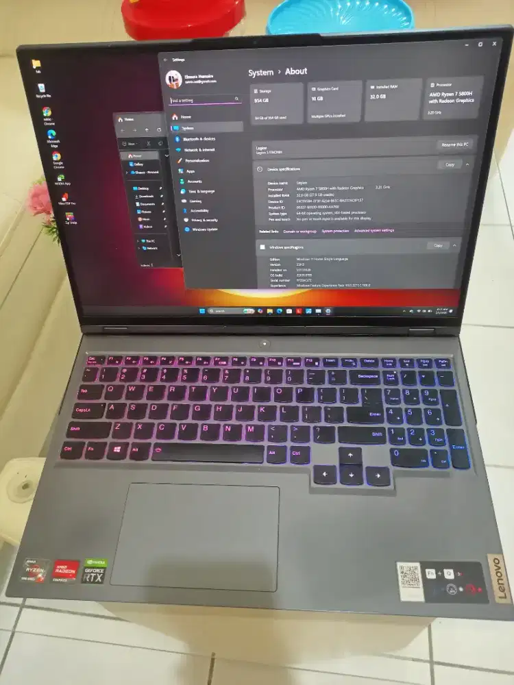 Legion 5 Pro bukan LOQ ROG