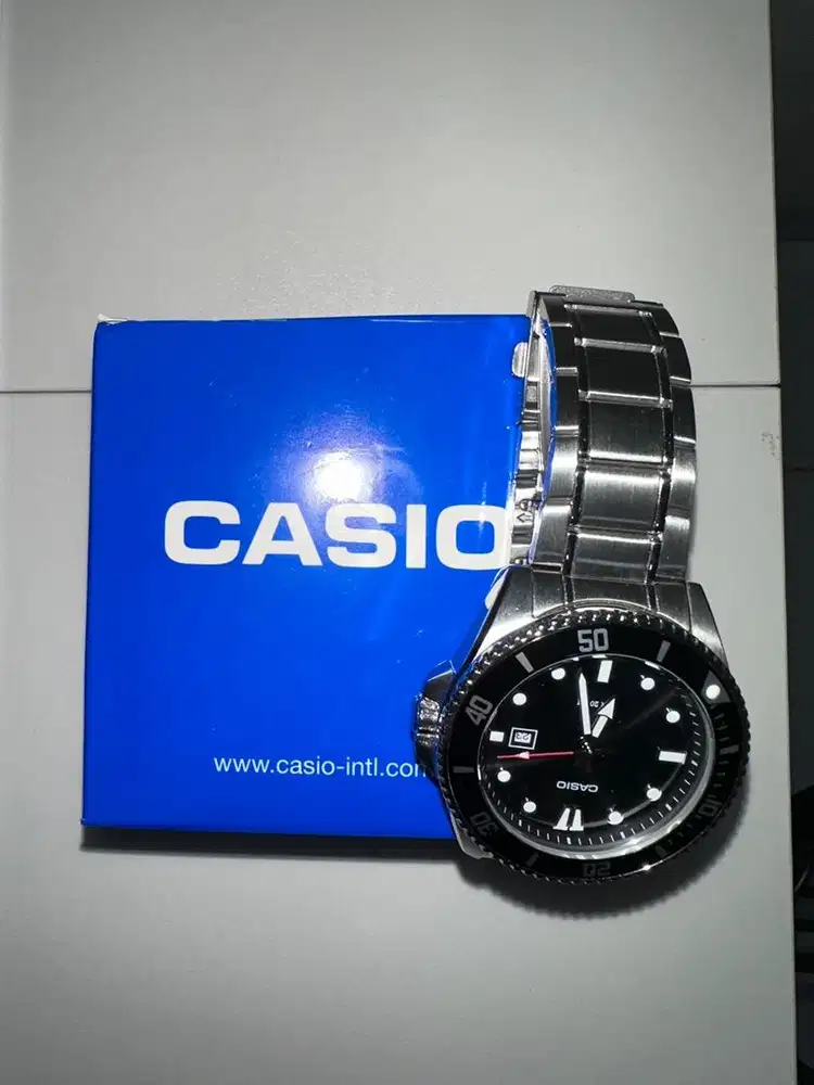 Casio MDV-107D Duro Stainless – Like New, Jarang Dipakai