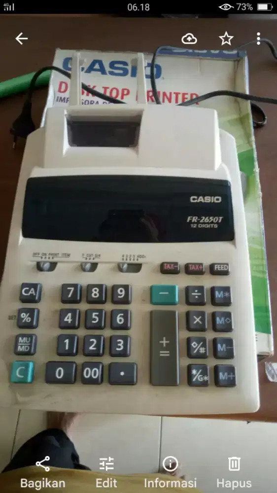 Calculator Casio type 2650T 12 digits