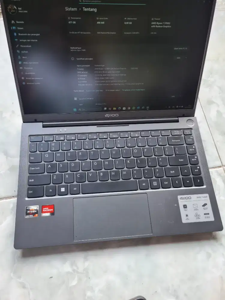 Axioo Hype 7 AMD Ryzen 7