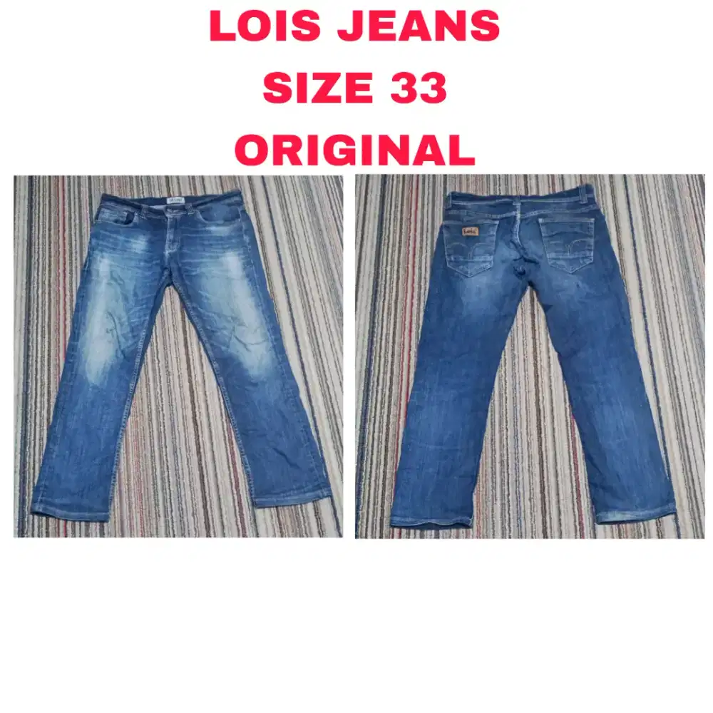 Lois Jeans Pria Size 33 Original