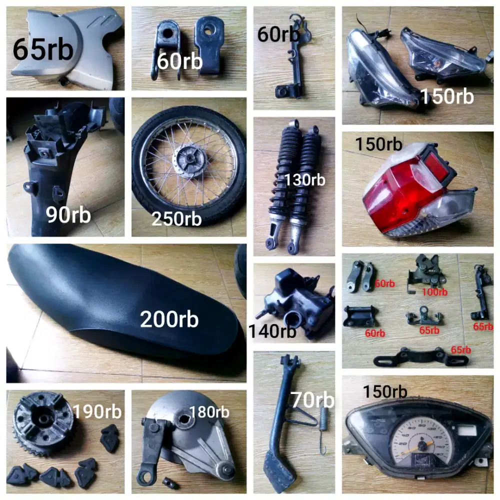 Part copotan Supra x125 batman karbu dan old.
