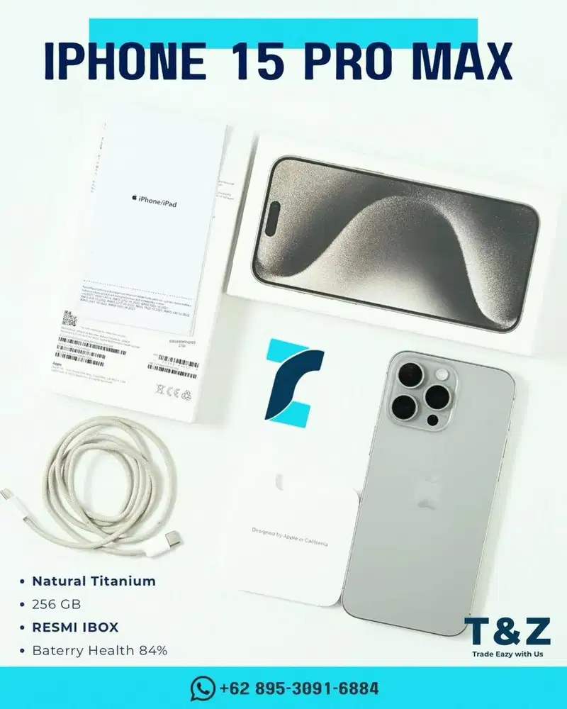 Iphone 15 pro max natural titanium