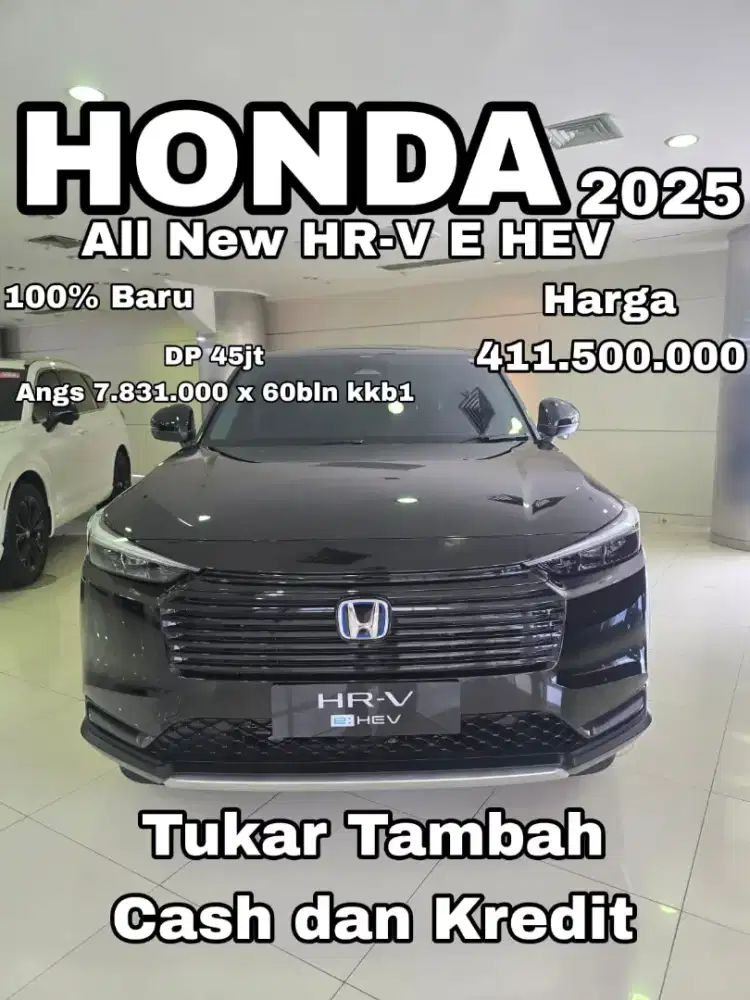 Hrv E Cvt HEV 2025 warna hitam