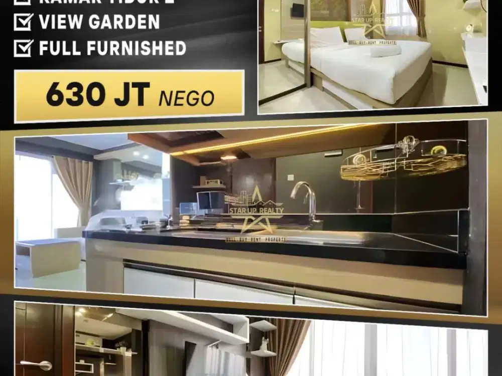 630 jt Dijual cepat Apartemen Gateway Pasteur 2 bedroom Full Furnished bagus luas 47m2 tower Diamond