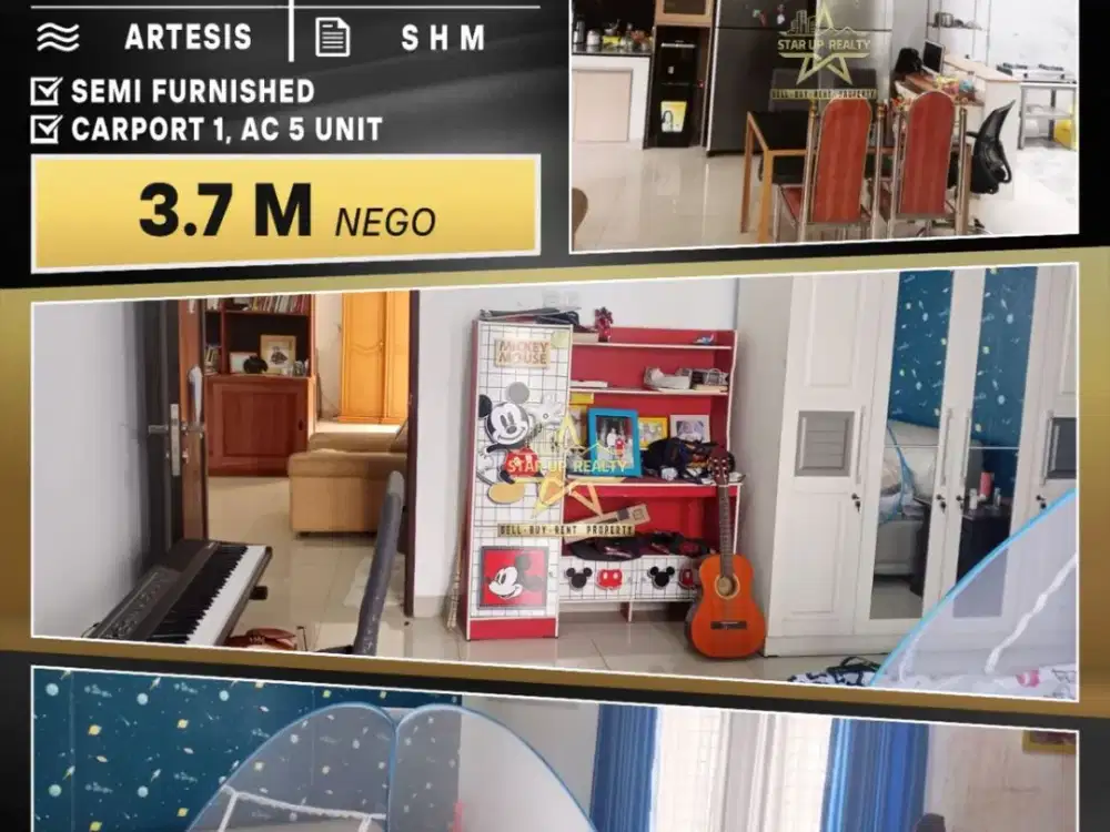 3,7 M nego Dijual cepat rumah lt 200 lb 200 kt 4 km 4 SHM