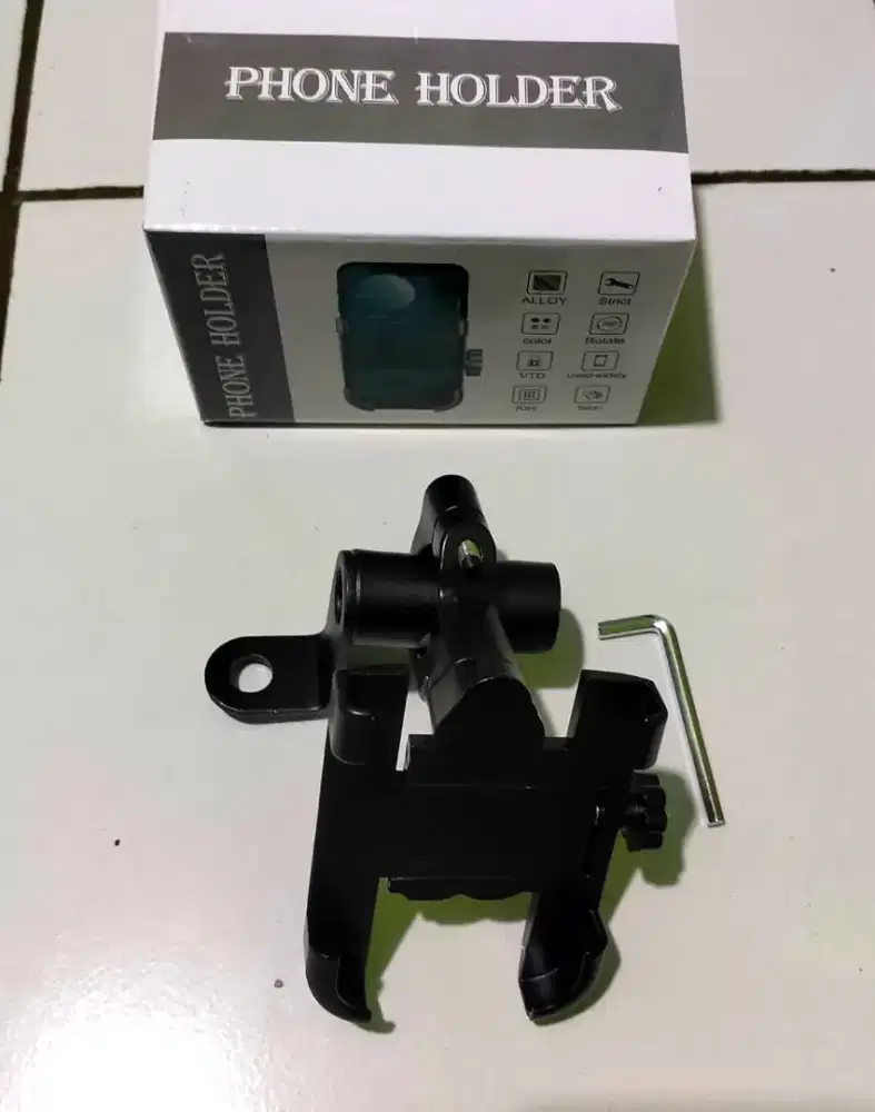 Holder stang + breket (barang baru)