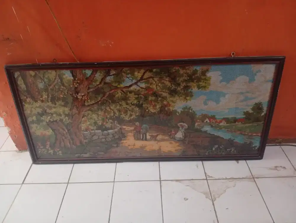 Lukisan sulam Kristik ukuran jumbo