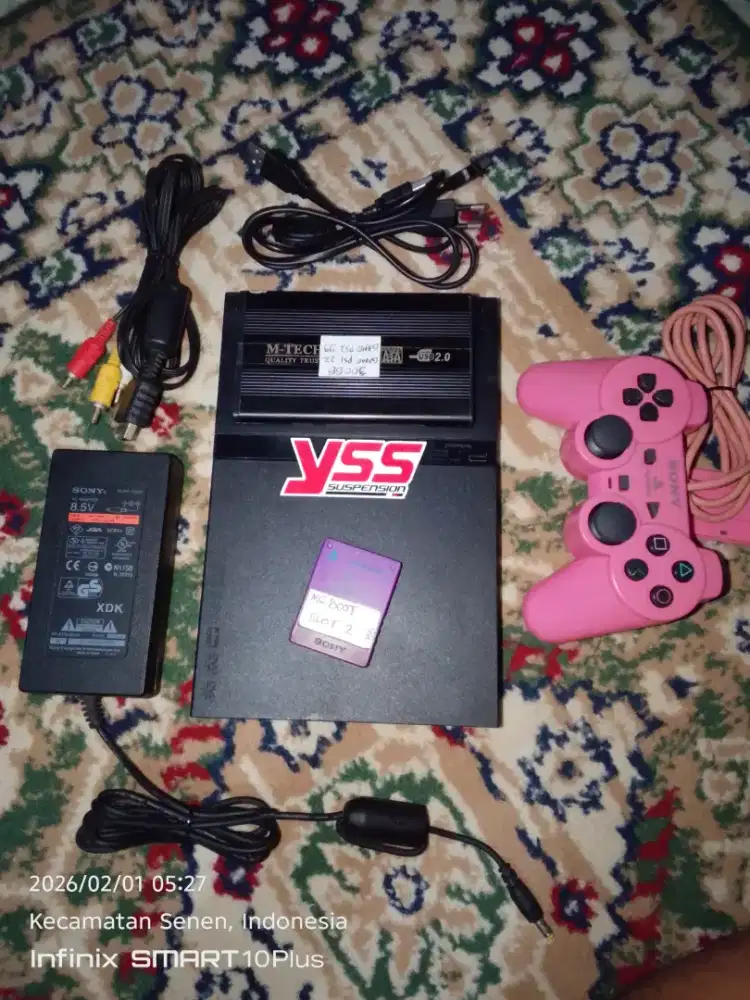 Ps2 slim MC boot HDD 300GB ada game PS1&PS2 normal