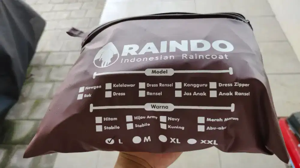 Jas Hujan Raindo M fit to L