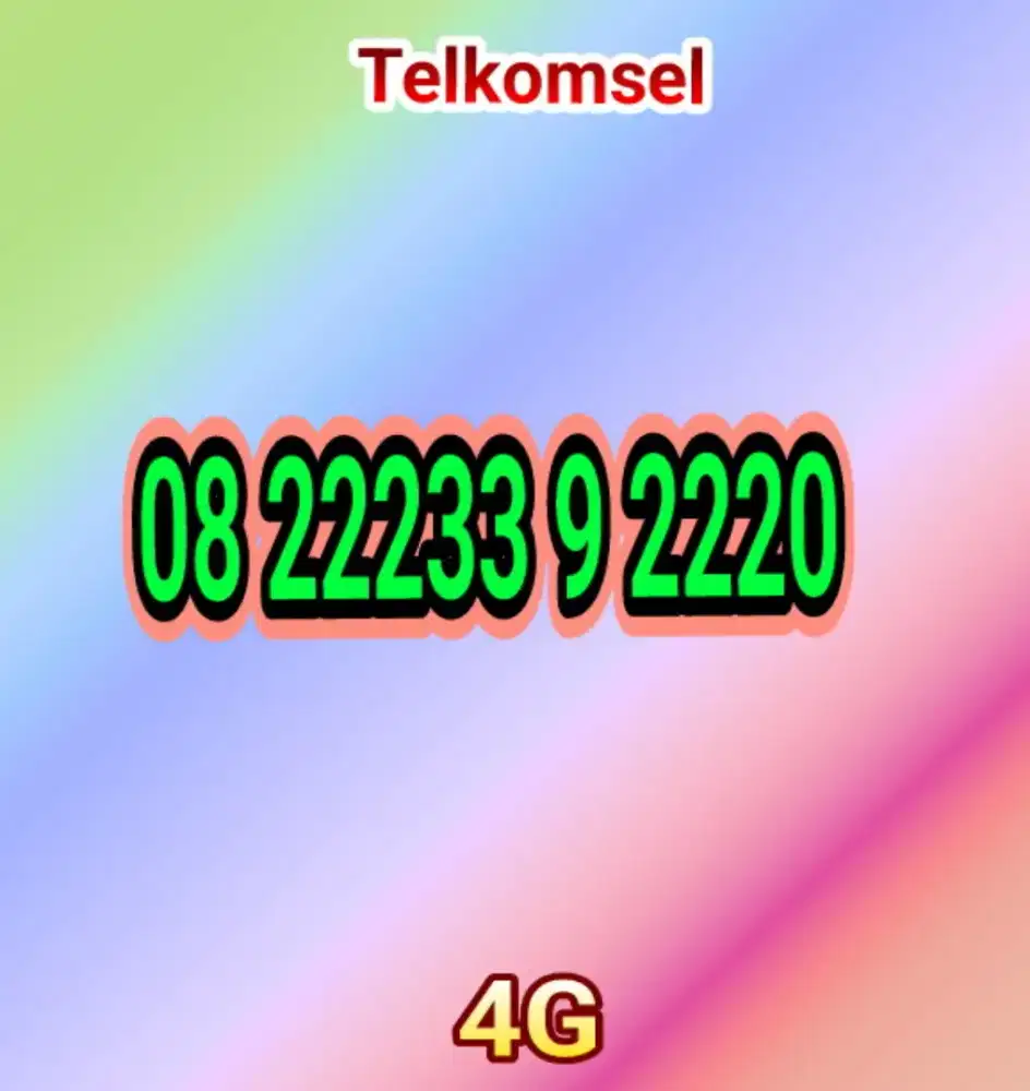 Nomer perdana simpati cantik mantap rapi