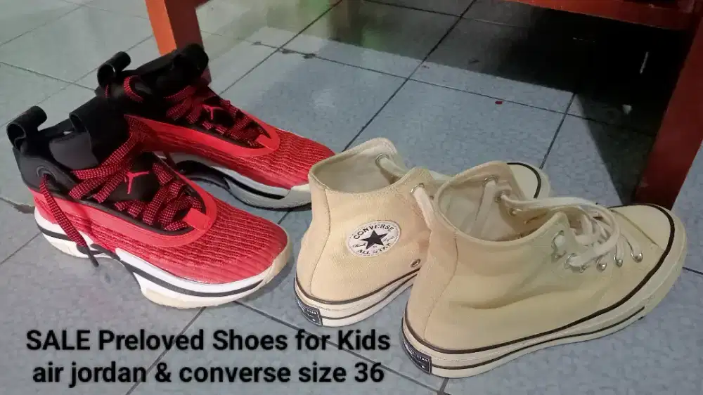 Preloved Air Jordan & Converse for Kids