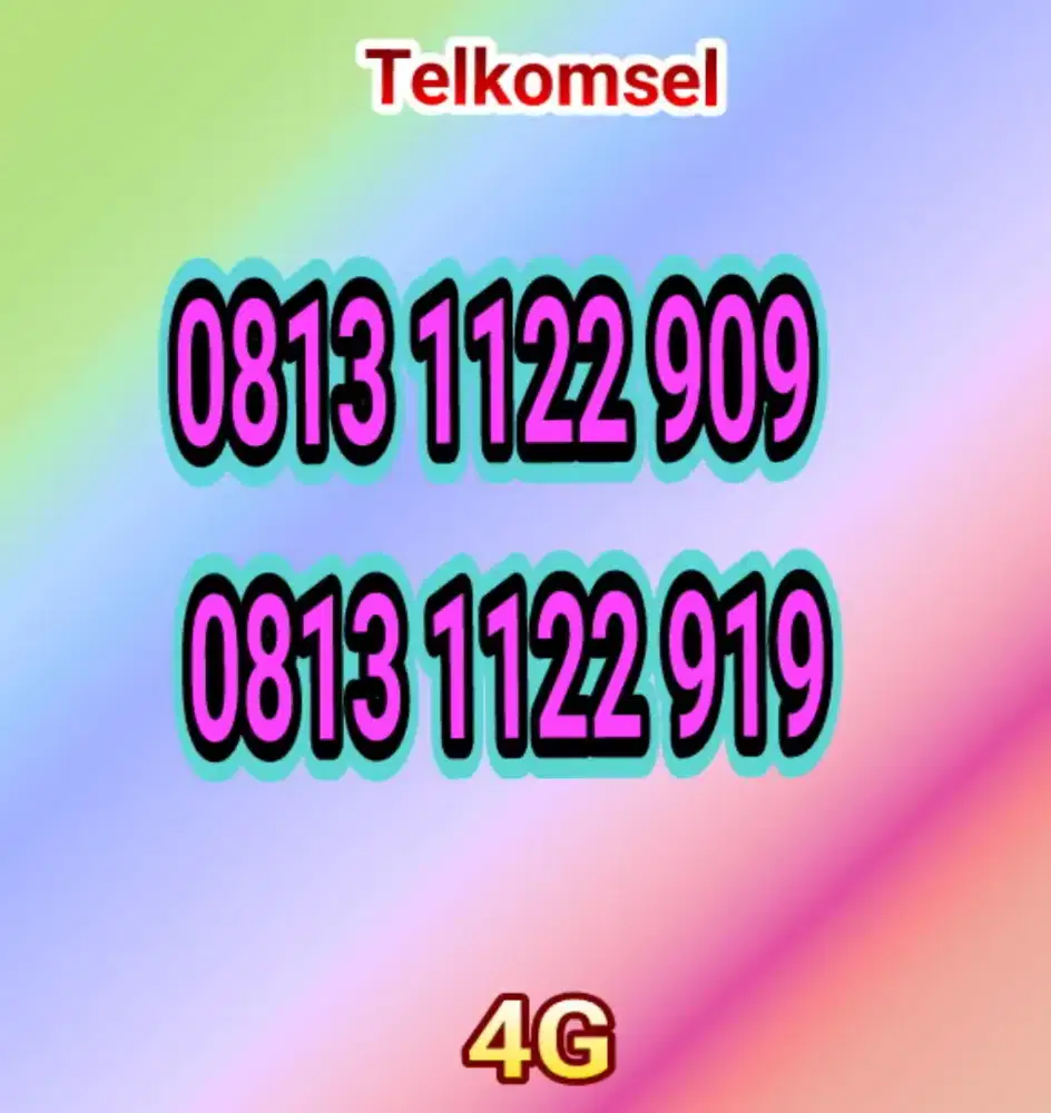 Nomer cantik perdana simpati 11 digit