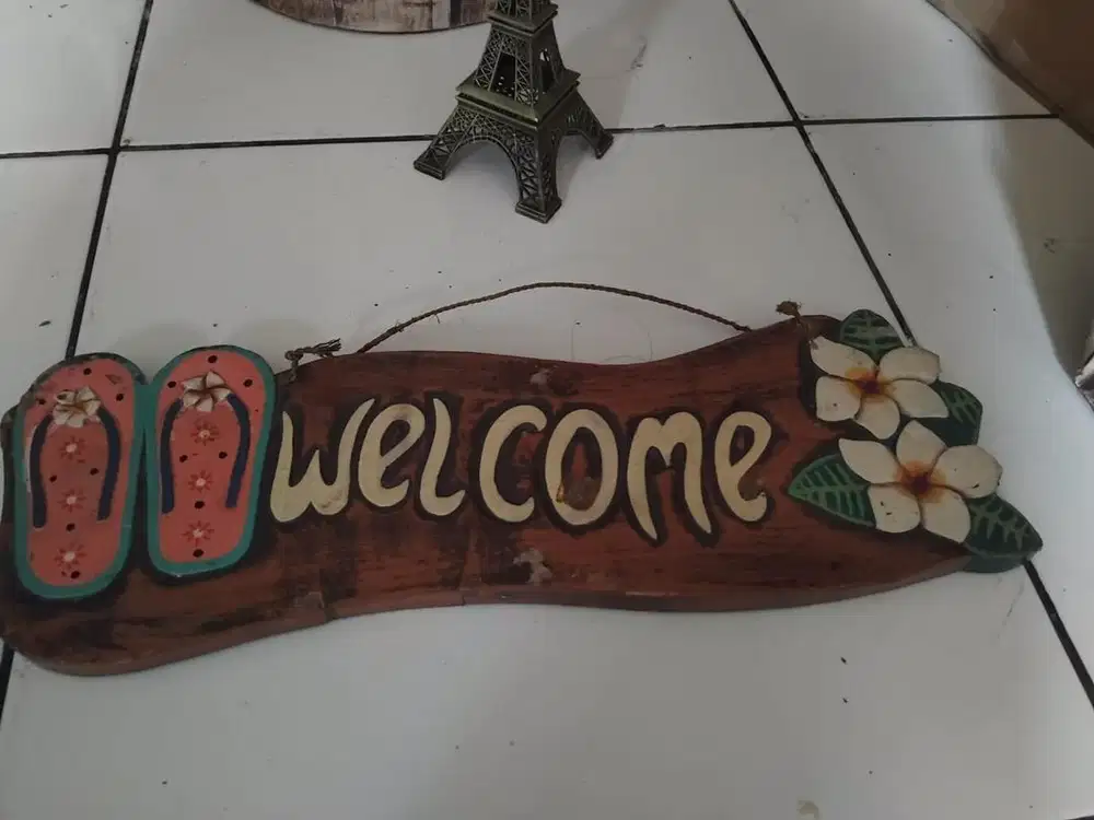 hiasan dinding welcone