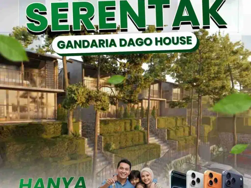 PROMO RUMAH DI DAGO MULAI DARI 2 M DEKAT KE UNPAD DAN ITB BANDUNG