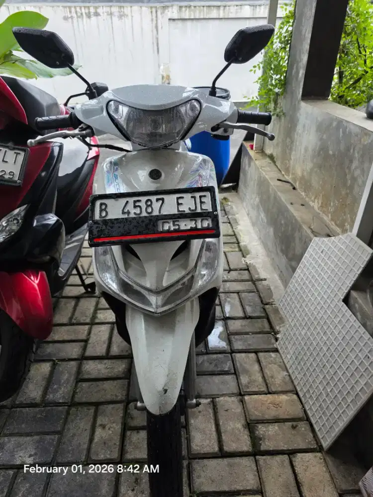 Mio Smile Putih 2008 Pajak On Plat Depok