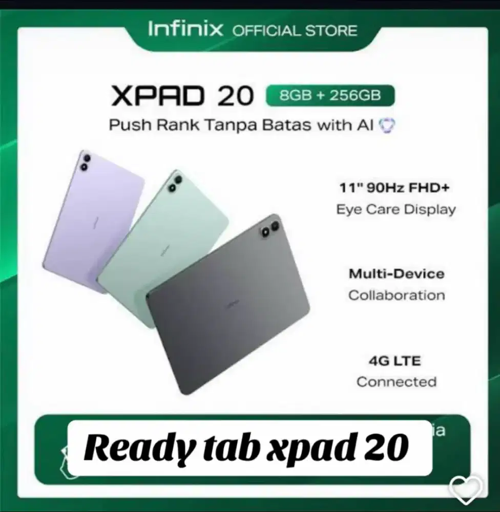 TAB INFINIX CUMA 2 JUTAAN!! TANPA DP, HANYA PAKAI KTP CICILAN 0%