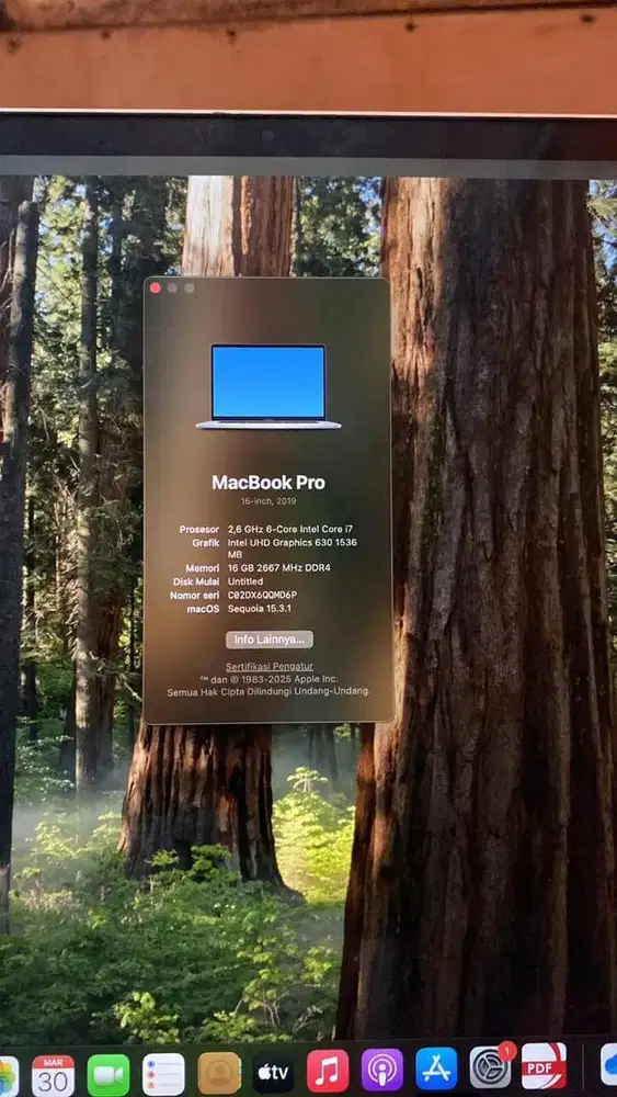Di jual MacBook Pro