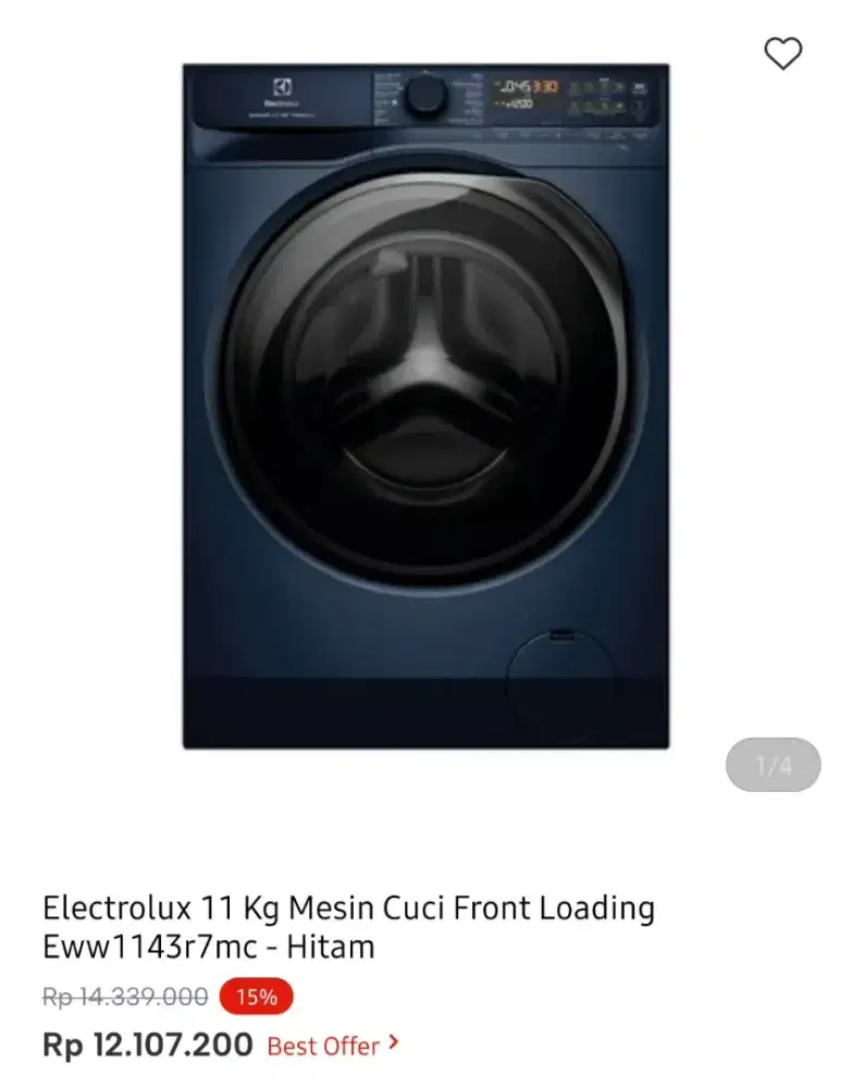 WM FRONT LOAD ELECTROLUX 11 KG