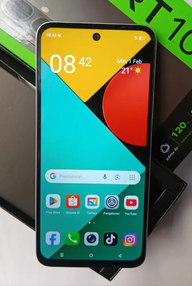 Infinix Smart 10 Ram 4+4/128 Garansi masih lama